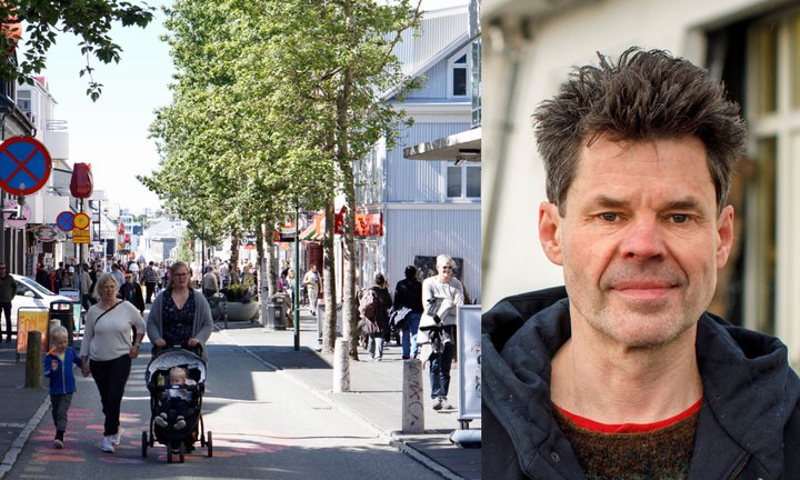 Hjálmar Sveinsson og göngugata