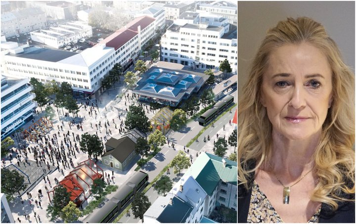 Kolbrún Baldursdóttir segir íbúa í grennd við Hlemm hafa áhyggjur af því að komast ekki að húsum sínum á bíl eftir að Hlemmtorg verður að veruleika.