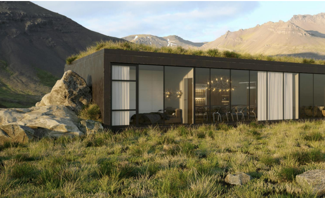 Svona gæti smáhýsin eða íbúðarhúsin litið út.