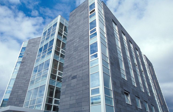 Samtök iðnaðarins héldu sitt árlega Iðnþing í dag. Myndin er af svonefndu Húsi atvinnulífsins í Borgartúni.