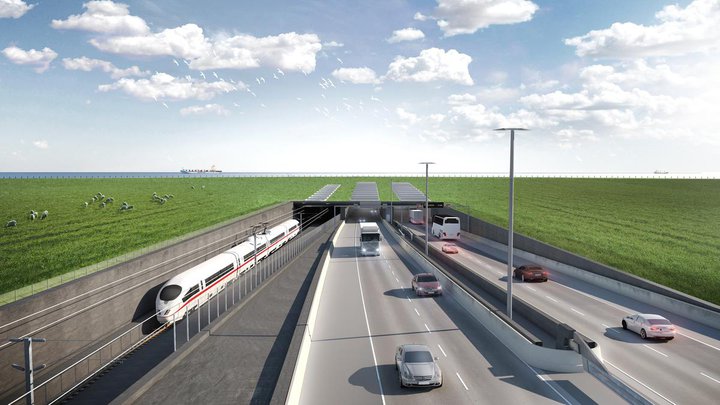 Svona á gangnamunnurinn að líta út frá Rødby