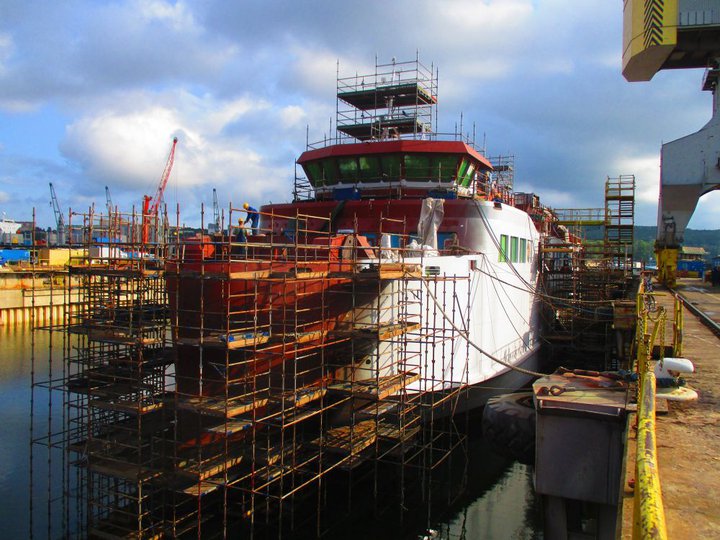 Nýi Herjólfur síðasta sumar.