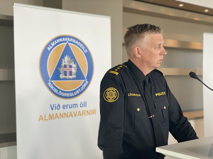Víðir Reynisson yfirlögregluþjónn.