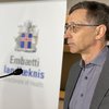 Óskar Reykdalsson, forstjóri Heilsugæslunnar á höfuðborgarsvæðinu á fundinum í dag.