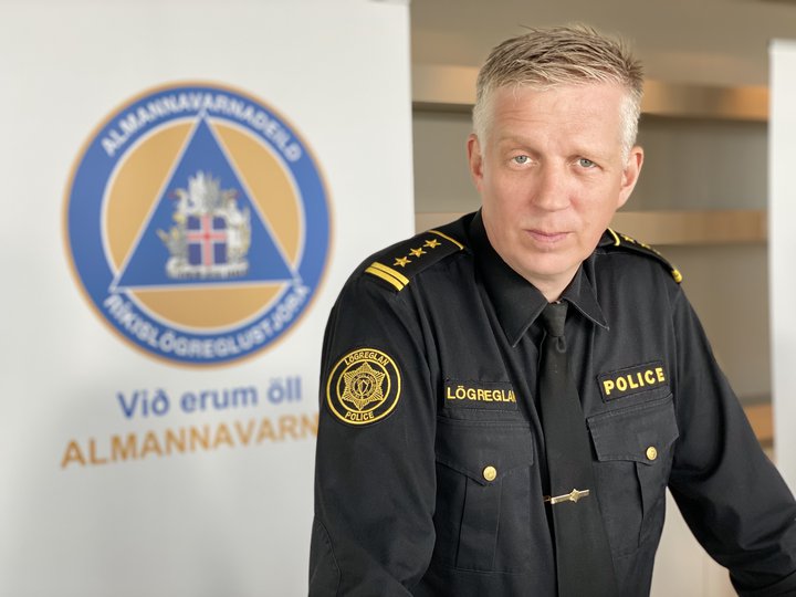 Víðir Reynisson yfirlögregluþjónn.