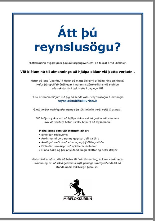 Frá blaðamannafundi um samráðið. Mynd: Bára Huld Beck.