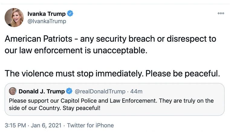 Tístið sem Ivanka Trump skrifaði en hefur nú eytt.