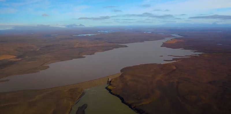Kjalölduveita er áformuð á vestanverðu Þjórsársvæðinu, skammt frá friðlandsmörkum Þjórsárvera. Skjáskot: Landsvirkjun
