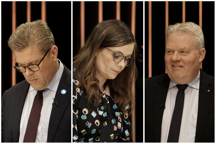 Formennirnir: Bjarni Benediktsson, Katrín Jakobsdóttir og Sigurður Ingi Jóhannsson.