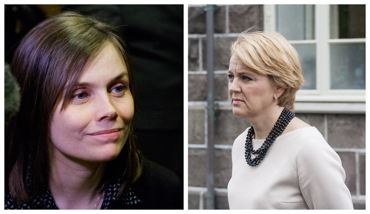 Katrín Jakobsdóttir og Hanna Birna Kristjánsdóttir.