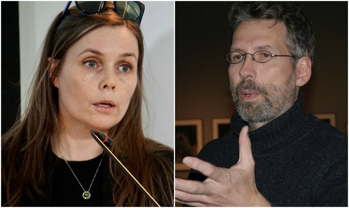 Katrín Jakobsdóttir og Jón Ólafsson.