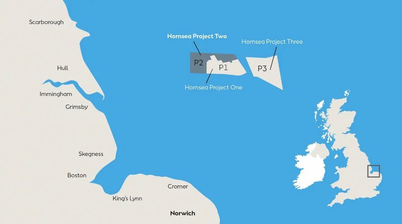 Hornsea-vindorkuverið verður byggt upp í þremur áföngum. Sá þriðji er nú á teikniborðinu.