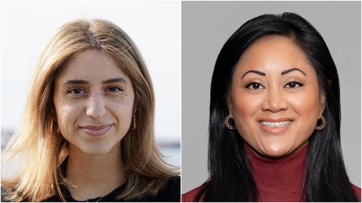 Lenya Rún Taha Karim, varaþingmaður Pírata, og Vigdís Häsler, framkvæmdastjóri Bændasamtakanna.