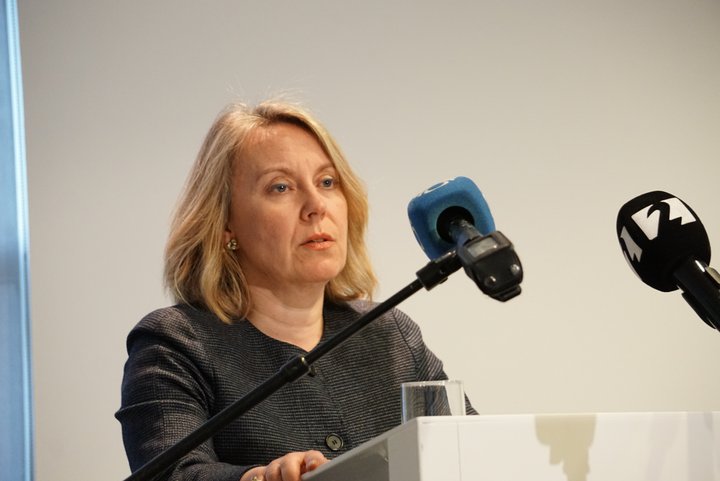 Sigríður Á. Andersen sagði af sér embætti dómsmálaráðherra fyrr á þessu ári eftir að niðurstaða Mannréttindadómstóls Evrópu í Landsréttarmálinu lá fyrir.