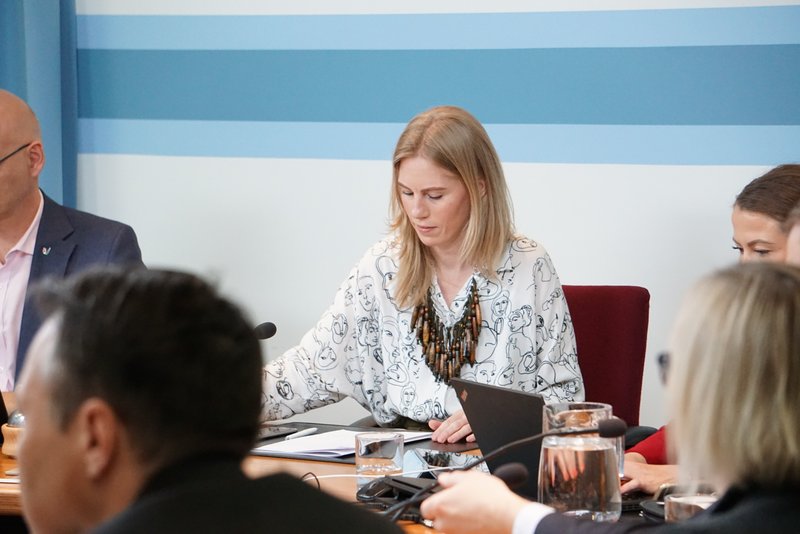 Halldóra Mogensen formaður velferðarnefndar.