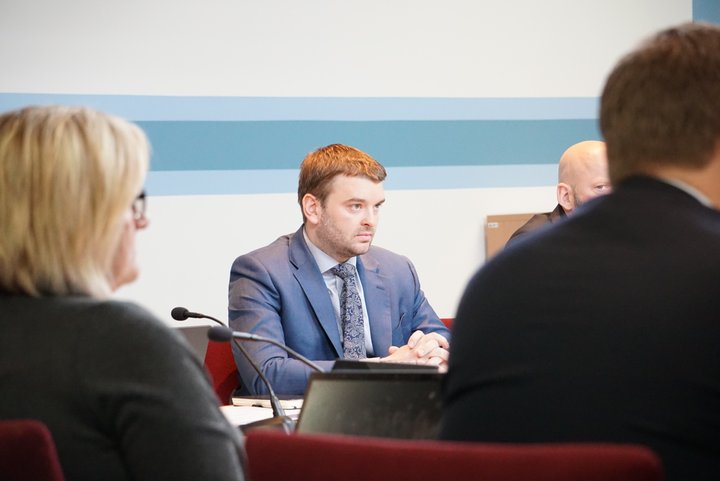 Ásmundur Einar Daðason félagsmálaráðherra kom fyrir velferðarnefnd í dag.