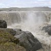 Lambhagafossar í Hverfisfljóti. Reisa á virkjun rétt undir 10 MW í ánni og mun rennsli í fossunum skerðast.