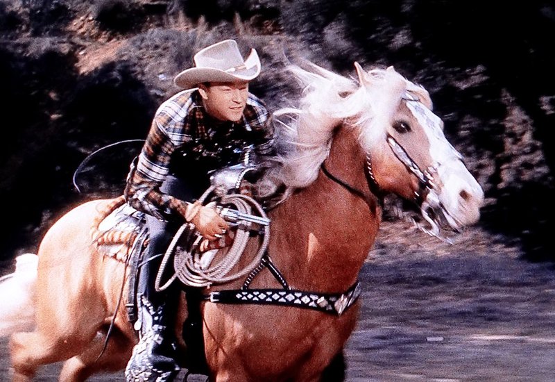 Roy Rogers og Trigger á fleygiferð.