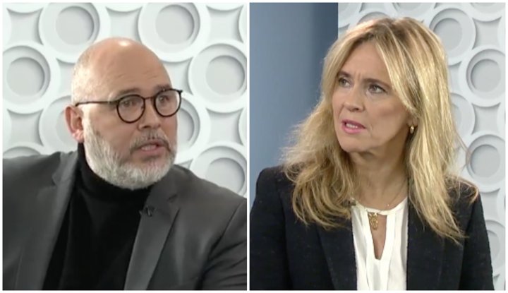 Hér má sjá formenn stjórnmálasamtakanna tveggja sem skráð eru á Íslandi, Loga Einarsson formann Samfylkingar og Þorgerði Katrínu Gunnarsdóttur formann Viðreisnar.