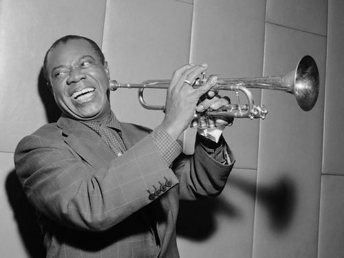 Trompetleikarinn og söngvarinn Louis Armstrong var átrúnaðargoð í augum Povl Dissing.