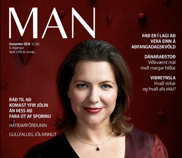 Forsíða desemberútgáfu MAN 2018