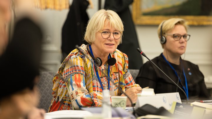 Oddný Harðardóttir ávarpaði þing Norðurlandaráðs í dag.