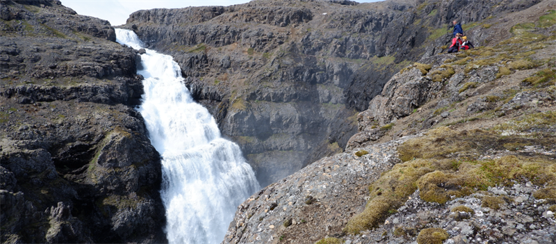 Fossinn Drynjandi í Hvalá. Mynd:Landvernd