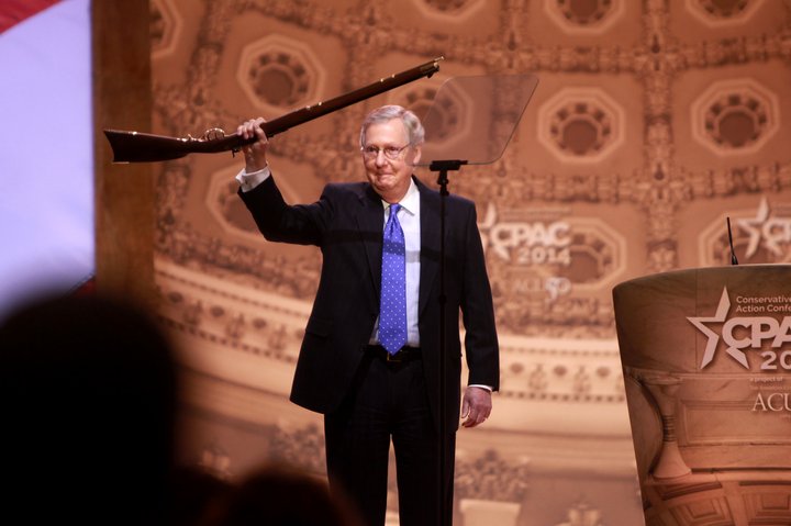 Mitch McConnell, leiðtogi repúblikana í fulltrúadeildinni.