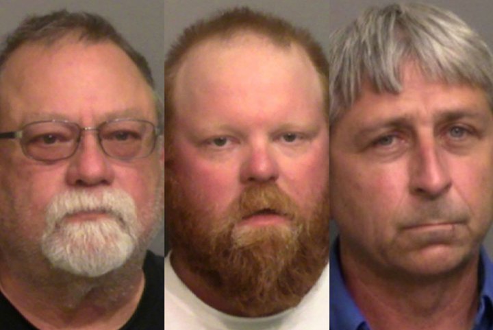 Gregory McMichael, Travis McMichael og William Bryan voru dæmdir í lífstíðarfangelsi fyrir morðið á Ahmaud Arbery.