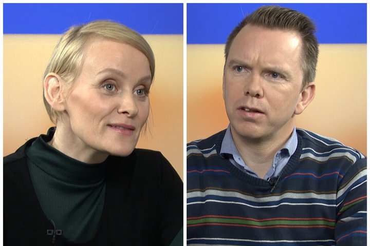 Sólveig Anna Jónsdóttir formaður Eflingar og Ragnar Þór Ingólfsson formaður VR.