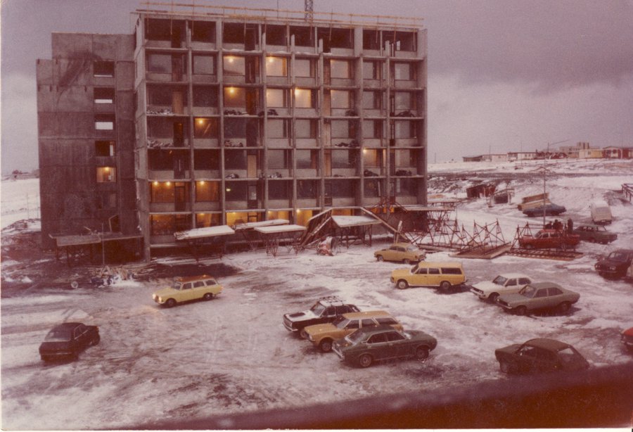 Sveinn M. Árnason/Héraðsskjalasafn Kópavogs Engihjallaveðrið Mynd: Sveinn M. Árnason