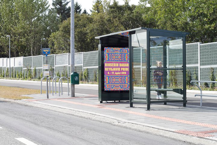 Nýtt biðskýli við Kringlumýrarbraut