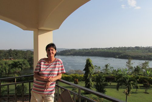 Díana Ellertsdóttir við Nílarfljót árið 2013. Mynd: Sunna Ósk Logadóttir