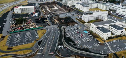 Nýr Landspítali er að rísa við Hringbraut.