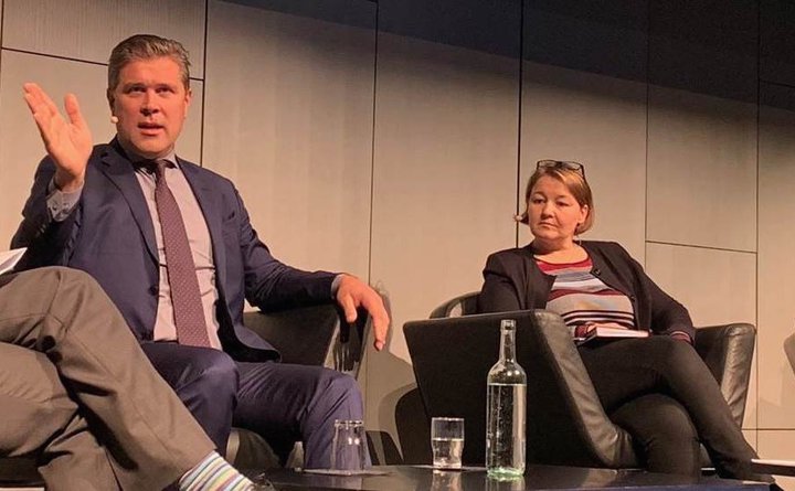 Bjarni Benediktsson, fjármálaráðherra,  og Drífa Snædal, forseti ASÍ.