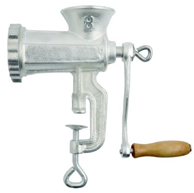 Hópurinn fyllti handsnúna hakkavél með sprengiefninu PETN