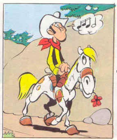 Svona leit Lukku Láki út í fyrstu.