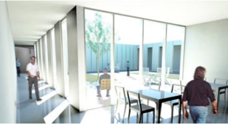 Sameiginlegt rými í fangelsinu (mynd: FSR)