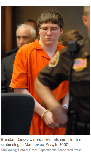 Brendan Dassey. Skjáskot af New York Times