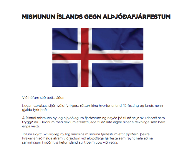 Hluti af auglýsingunni sem birtist í Fréttablaðinu í dag.