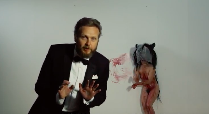 Ragnar Kjartansson í auglýsingu fyrir Vinstri græn í aðdraganda kosninga 2016. Mynd: Skjáskot