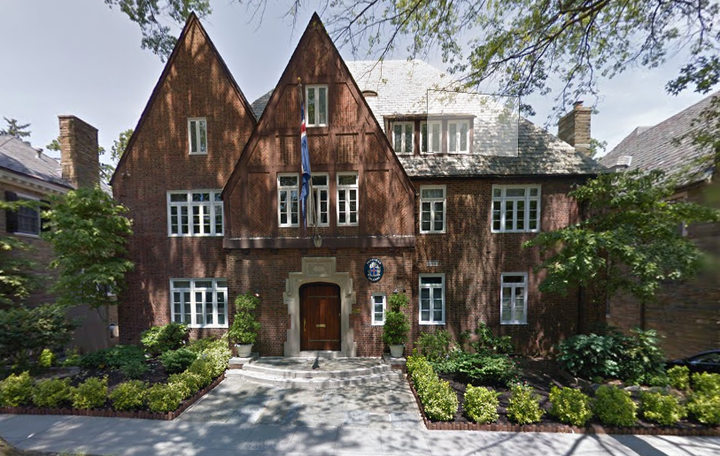 Sendiráðsbústaðurinn í Washington.