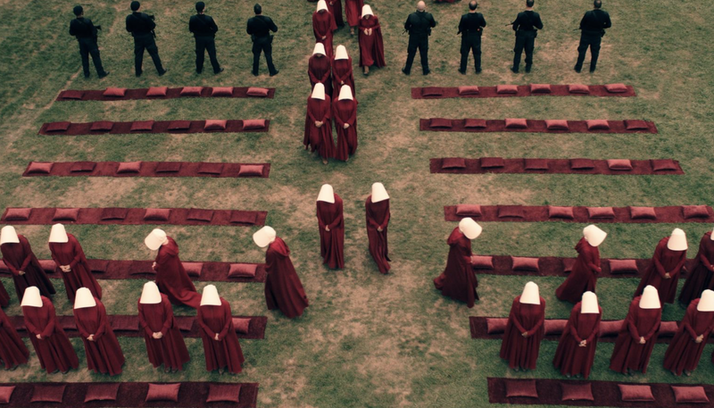 Þernurnar eru notaðar til undaneldis fyrir Liðsforingjana í dystópíu Margaretar Atwood. Þær þurfa að ganga í rauðum kuflum með hvítt höfuðfat.