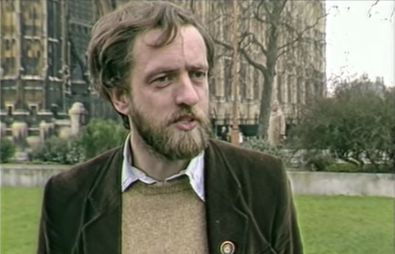Jeremy Corbyn á sínum yngri árum.