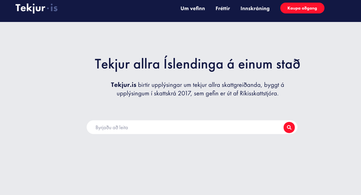 Tekjur.is