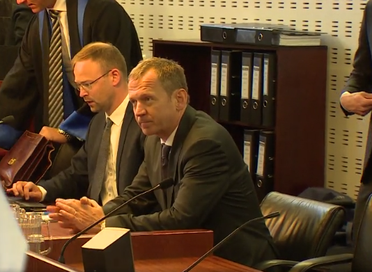 Hreiðar Már Sigurðsson við meðferð CLN-málsins í héraði í sumar. Þar voru allir sakborningar sýknaðir.