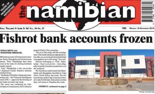 The Namibian á morgun. Mynd: Skjáskot