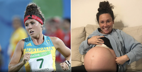 Chloe Esposito getur verið með á leikunum að ári en hefðu þeir verið haldnir á þessu ári væri hún upptekin við annað. Skjáskot af BBC.