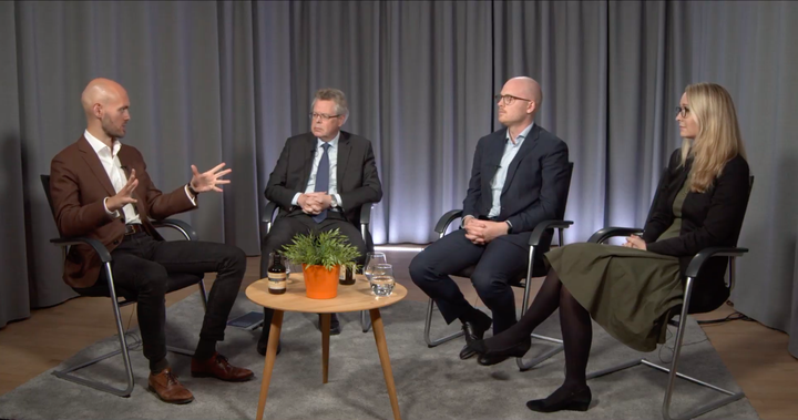 Frá fundi KVH fyrr í dag. Frá vinstri: Björn Brynjúlfur Björnsson, Már Guðmundsson, Konráð S. Guðjónsson og Anna Hrefna Ingimundardóttir.