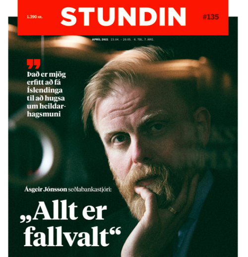 Forsíða Stundarinnar sem kom út á föstudag.